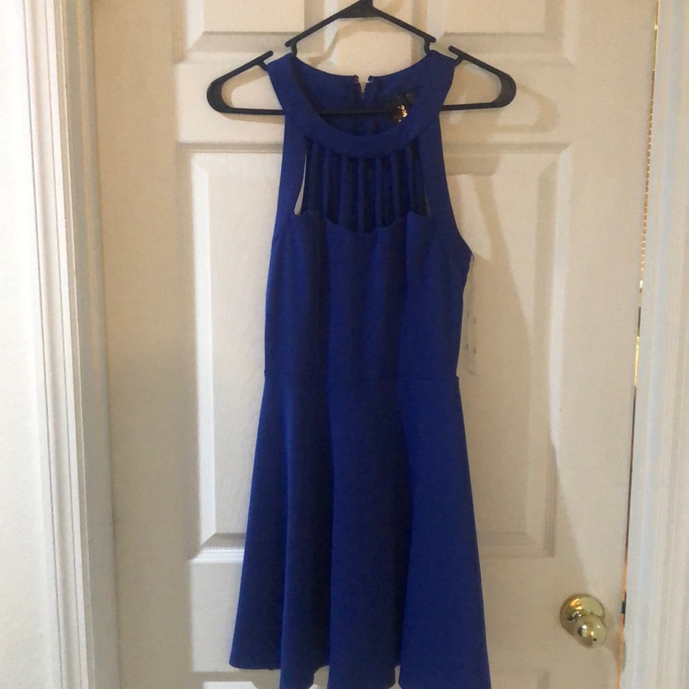 Royal blue skater dress